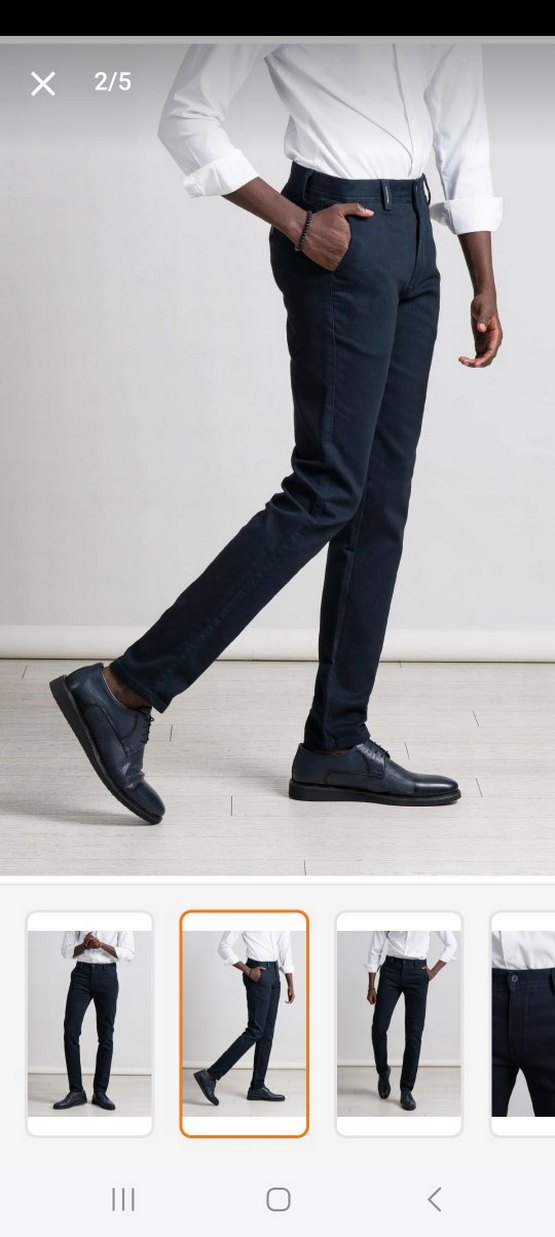 Siyah Erkek Regular Fit Denim Pantolon - Görsel 2