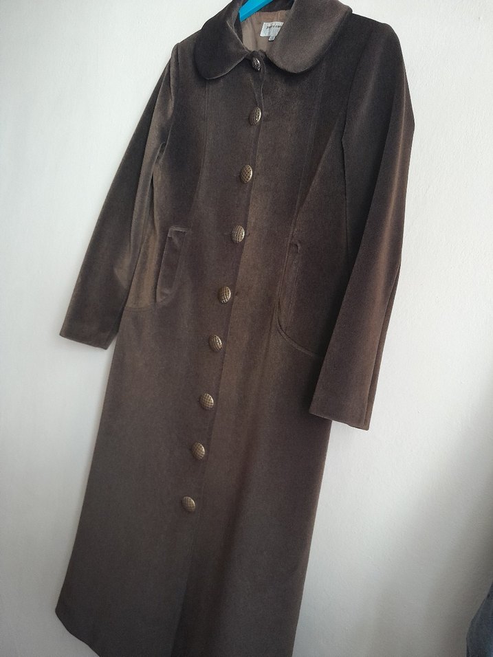 Düğmeli Uzun  Kadın Kaban-Manto - Görsel 3