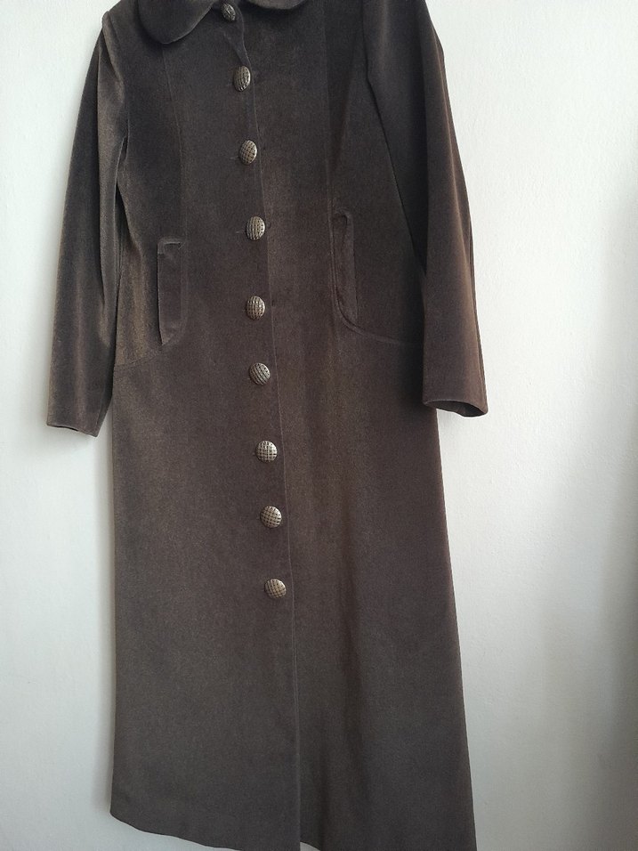 Düğmeli Uzun  Kadın Kaban-Manto - Görsel 2