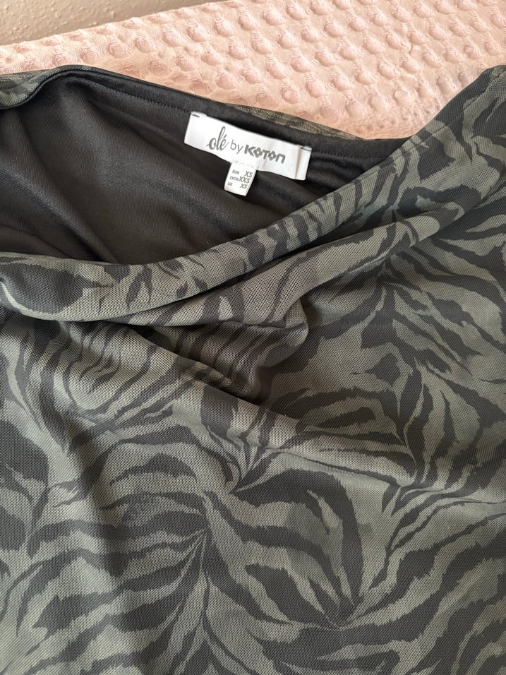 Zebra Desenli midi Etek - Görsel 2