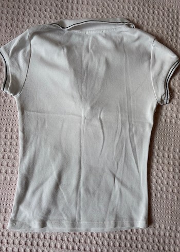 Stradivarius Beyaz kısa Kollu Polo Tişört