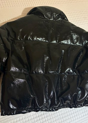 Siyah parlak mont H&M - Görsel 2