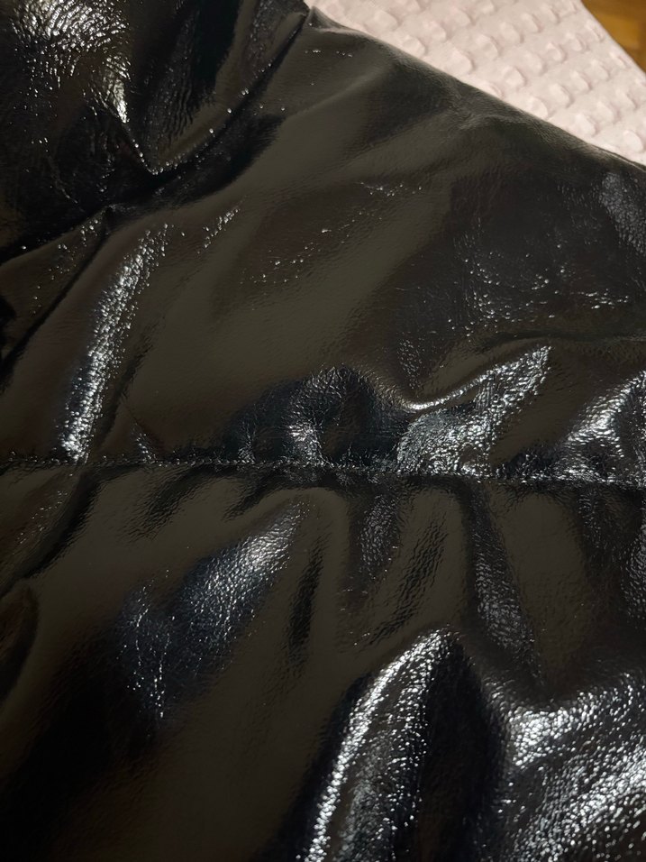 Siyah parlak mont H&M - Görsel 3