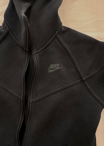 xs Beden Nike Siyah Fermuarlı Erkek Sweatshirt