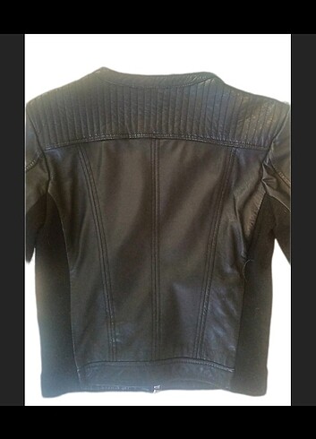 Deri Kadın Montu - Görsel 6