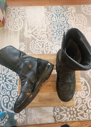 Siyah Tokalı Erkek Biker Botları - Görsel 12