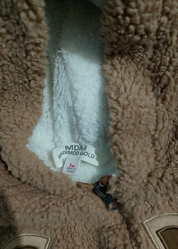 Kahverengi Peluş Bebek Tulumu 3 Aylık - Görsel 2