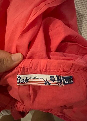 Pembe straplez bershka bluz - Görsel 4