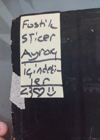 Beden Siyah Kapaklı sticer defteri