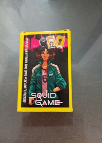 Squid Game Çıkartma ve Kart Oyunu