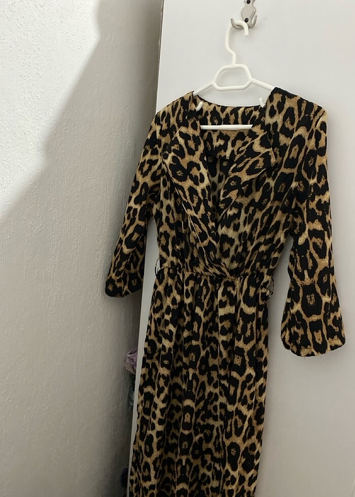 Leoparlı elbise - Görsel 2