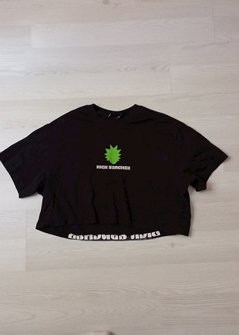 Koyu Yeşil Baskılı Rock Punk Tişört