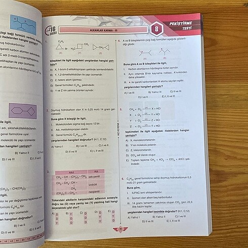 Hız ve Renk Organik Kimya Soru Bankası - Görsel 3