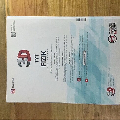 3D Tyt Fizik Soru Bankası - Görsel 6