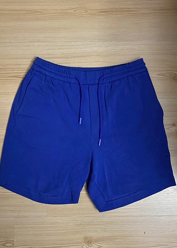Erkek Loose Fit Koyu Mavi Mini Şort