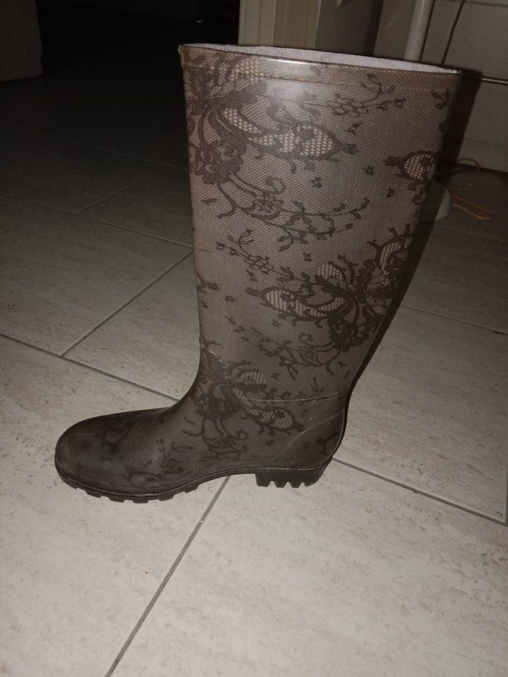 Diz Boyu yağmur çizmesi - Görsel 2