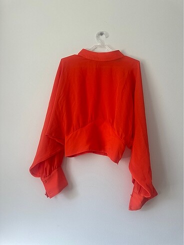 Şifon Crop Bluz