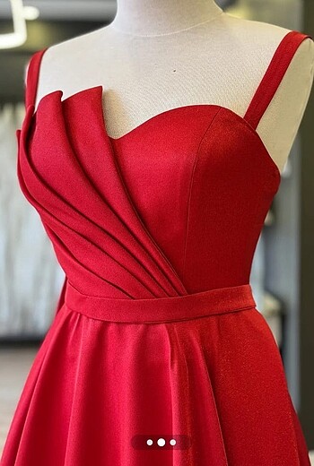 Diğer Lenta moda Kırmızı saten kına elbisesi