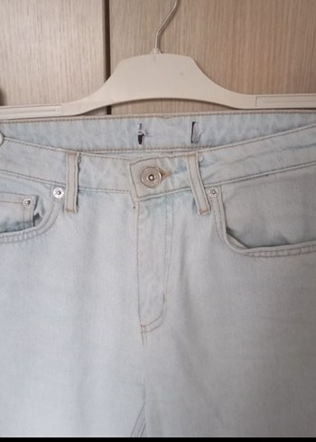 Diğer Bej Midi Boy Kadın Denim Pantolon