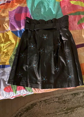 Twist Mini Deri Etek