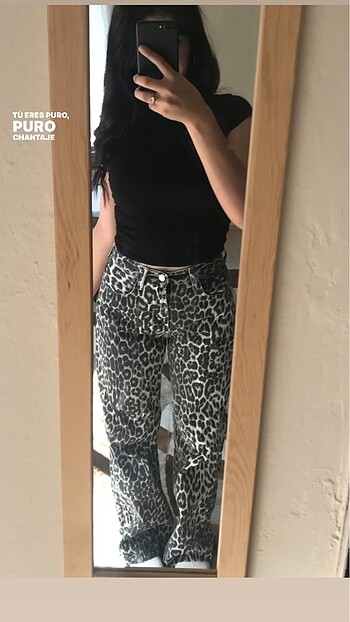 Leopar jean pantolon