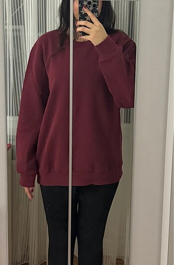 Defacto Bordo Sweat