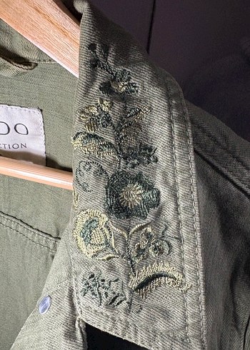 Mudo Kadın Haki Denim Ceket