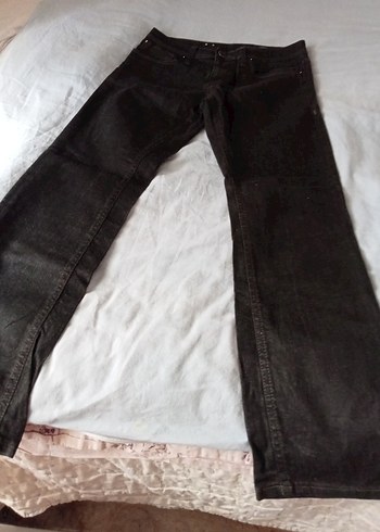 Bershka Gri Kemer Detaylı Kadın Denim Jean