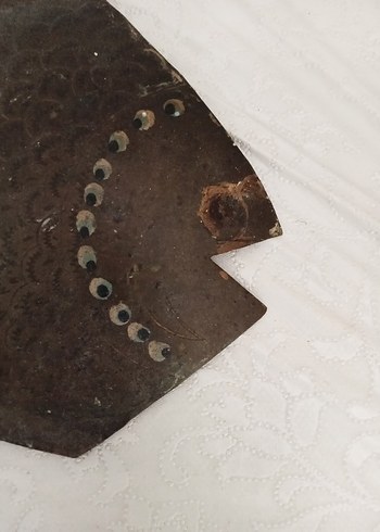 Beden Kahverengi Balık Şeklinde.dekoratif.metal