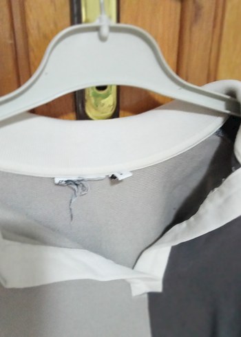 Gri Pamuklu Hamile Gömleği - Görsel 4