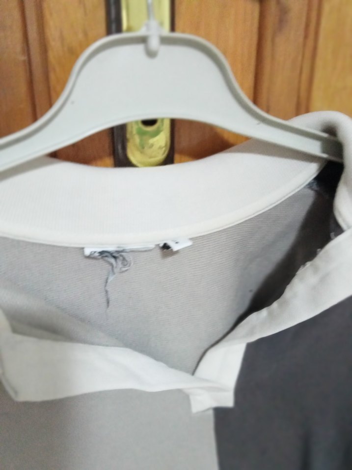 Gri Pamuklu Hamile Gömleği - Görsel 4