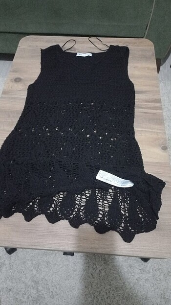 Zara triko örme elbise tunik suveter