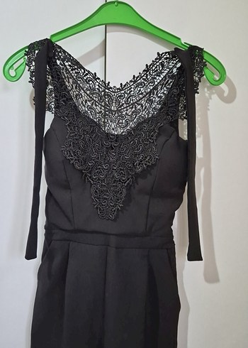 efsane kumaş kalite mükemmel Dantel Detaylı Kadın Tulum - Görsel 3