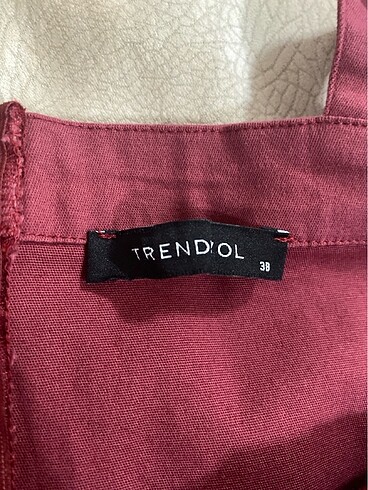 38 Beden Bordo Kot Elbise