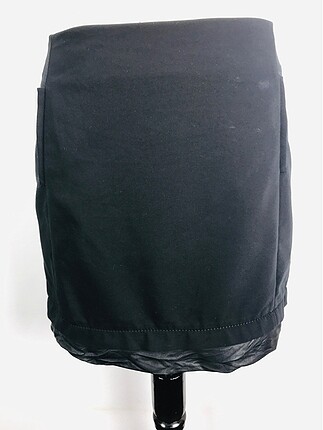 Deri Detaylı Etek - Görsel 2