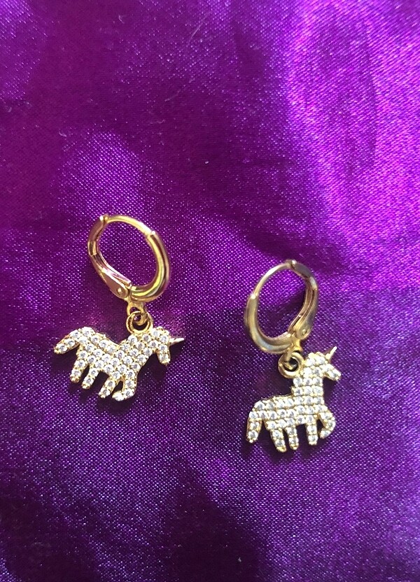 Unicorn küpe - Görsel 2