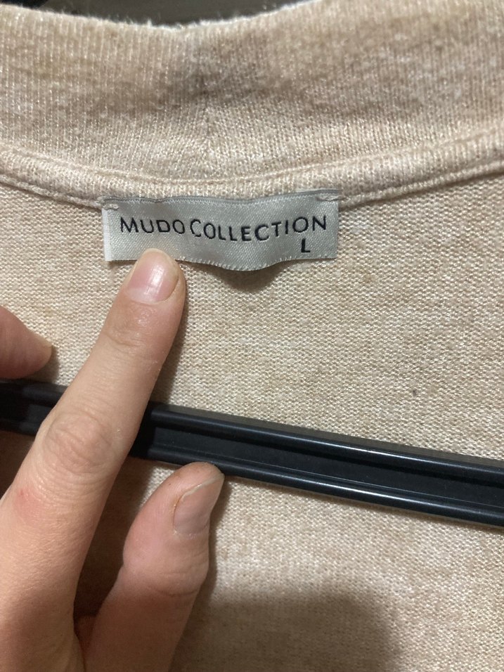 Bej Uzun Kollu Midi Keten Hırka - Görsel 3