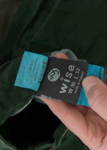 Yeşil Kemerli Kadın Keten Pantolon - Görsel 6