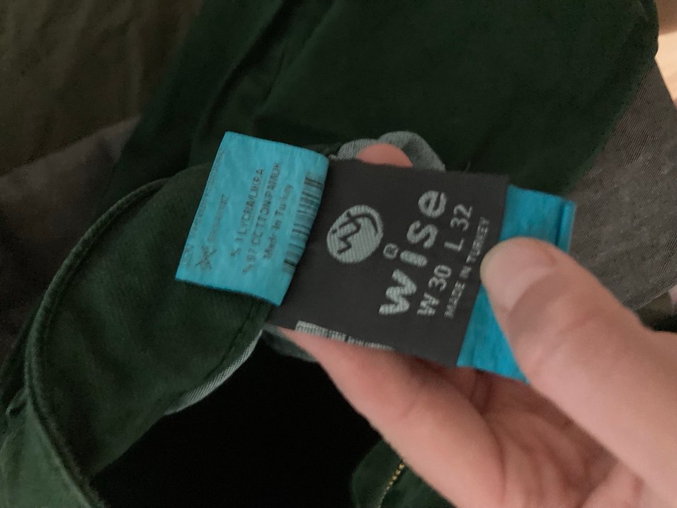 Yeşil Kemerli Kadın Keten Pantolon - Görsel 5