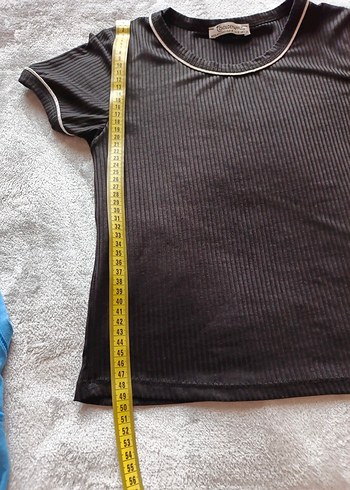 Siyah Kısa Kollu Basic Tişört - Görsel 5