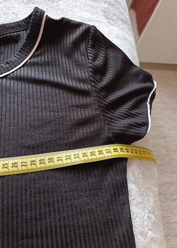 Siyah Kısa Kollu Basic Tişört - Görsel 6