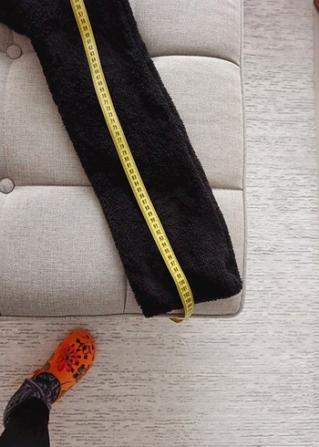 Kapüşonlu Siyah Peluş Bere Atkı - Görsel 5