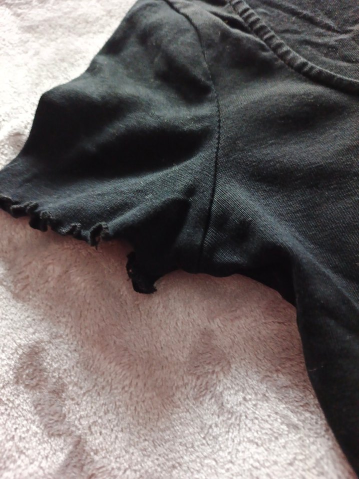 Siyah Kısa Kollu Kadın Tişört - Görsel 4