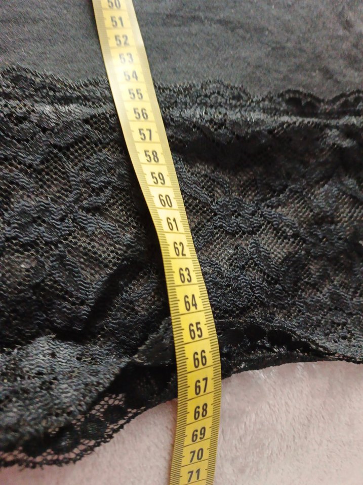 Dantel Detaylı Siyah Straplez Midi Atlet - Görsel 4