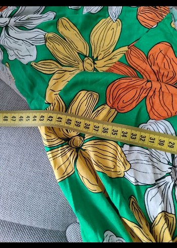 Çiçek Desenli Uzun Bohem Elbise - Görsel 6