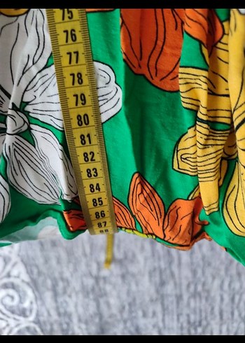 Çiçek Desenli Uzun Bohem Elbise - Görsel 7