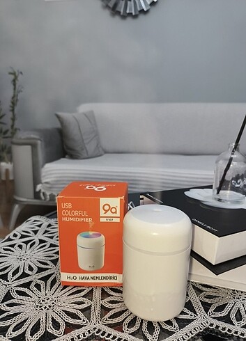 Işıklı Ultrosonik Hava Nemlen USB'li - Görsel 3