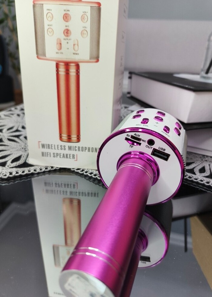 karaoke mikrofon Bluetooth/HafizaKartli - Görsel 2
