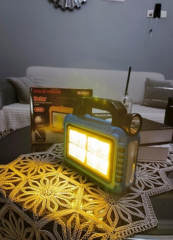 Kamp Lambsı Güneş Enerji veya usb şarzlı - Görsel 4