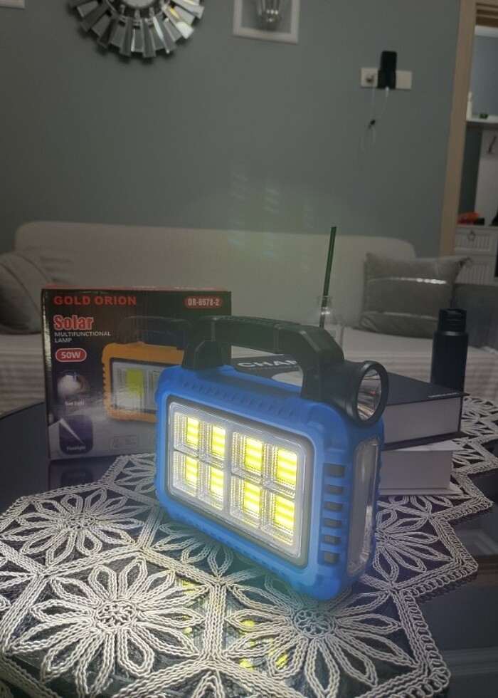 Kamp Lambsı Güneş Enerji veya usb şarzlı - Görsel 3